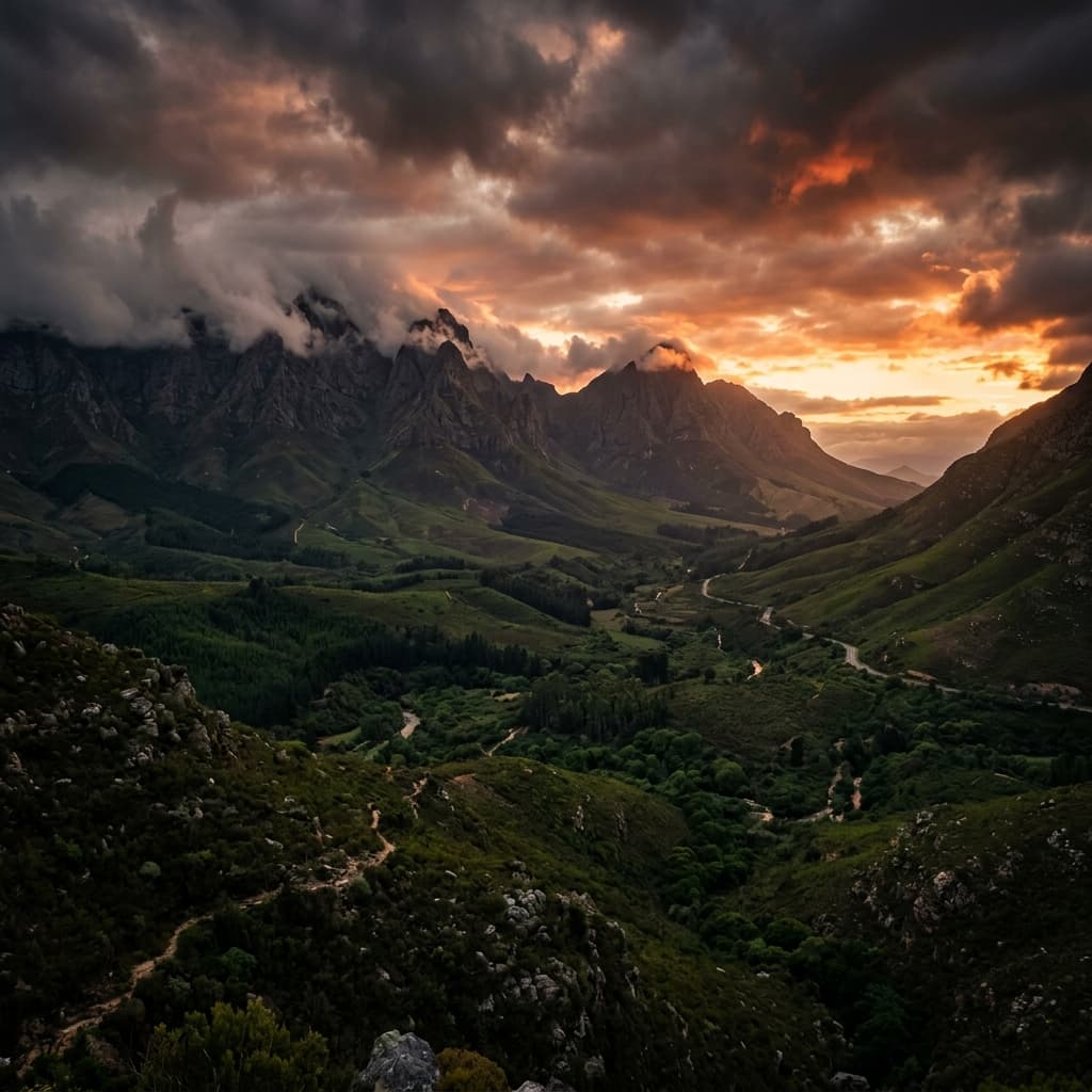Outeniqua Mountains George Western Cape AI Agency