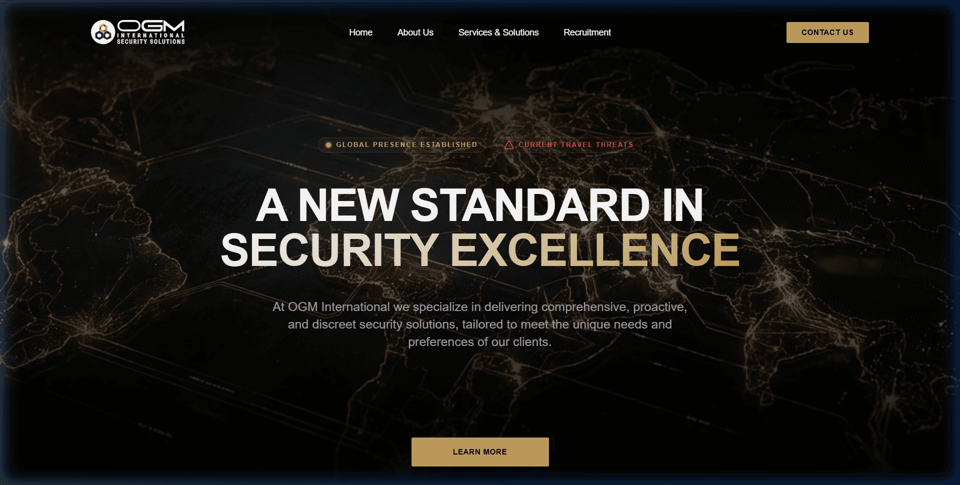 OGM International Security Portal - Security & Offshore Risk Mantle Core Showcase